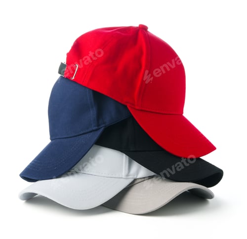 Preview: Group of Baseball Caps Sitting Next to Each Other