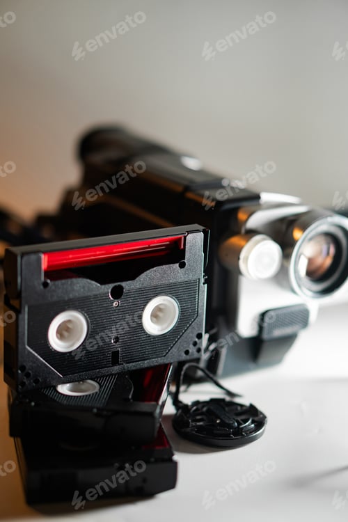 Preview: Vintage Camcorder with VHS Tape