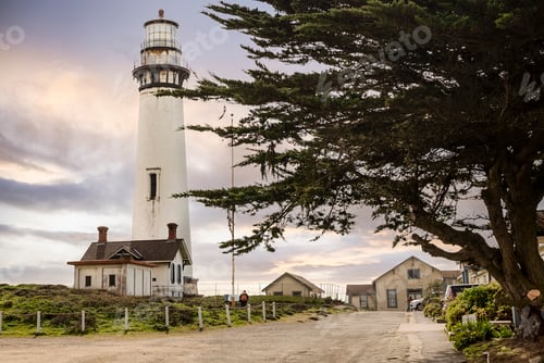 Preview: Pigeon Point is a lighthouse built in 1871 to guide ships on the Pacific coast of California