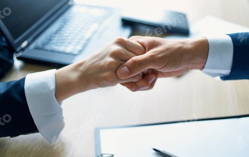 Preview: shaking hands office successful deal work business