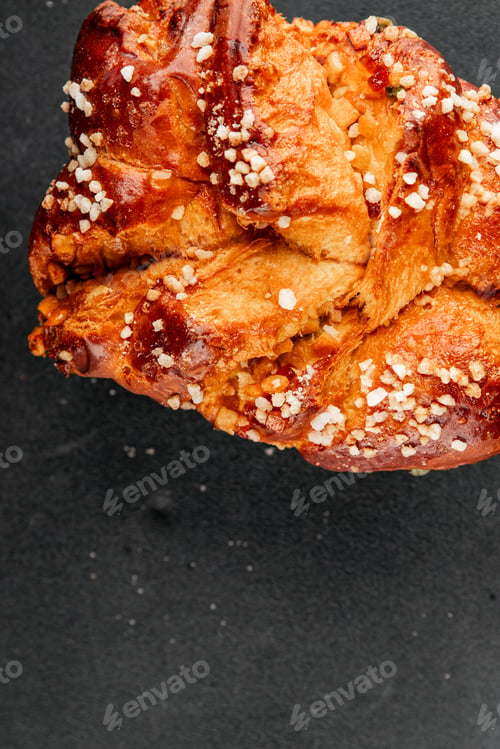 Preview: Brioche sweet baked dessert fluffy baked goods fresh delicious gourmet food background