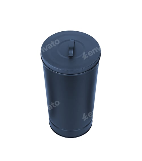 Preview: trash can isolated on white