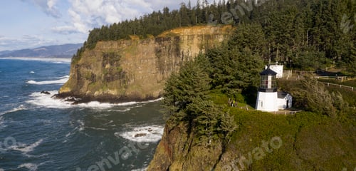 Preview: Cape Mears Lighthouse High Bluff Pacific Ocean Oregon Coast