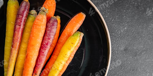 Preview: colorful carrots fresh vegetable tasty delicious gourmet food background table rustic food