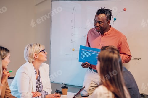 Preview: Multiracial business team having a meeting in the office