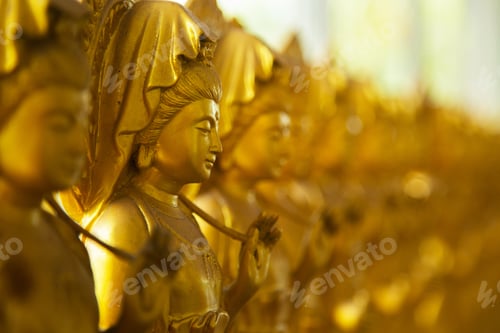 Preview: Gold Kuan yin statue