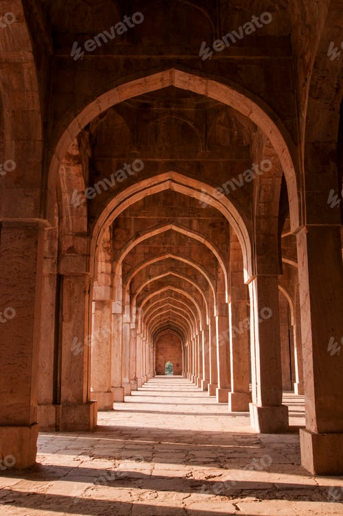 Preview: Ashrafi Mahal and Jama Masjid Mosque in Mandu, Madhya Pradesh, India
