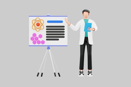 Visualização: Apresentação médica de desenho animado