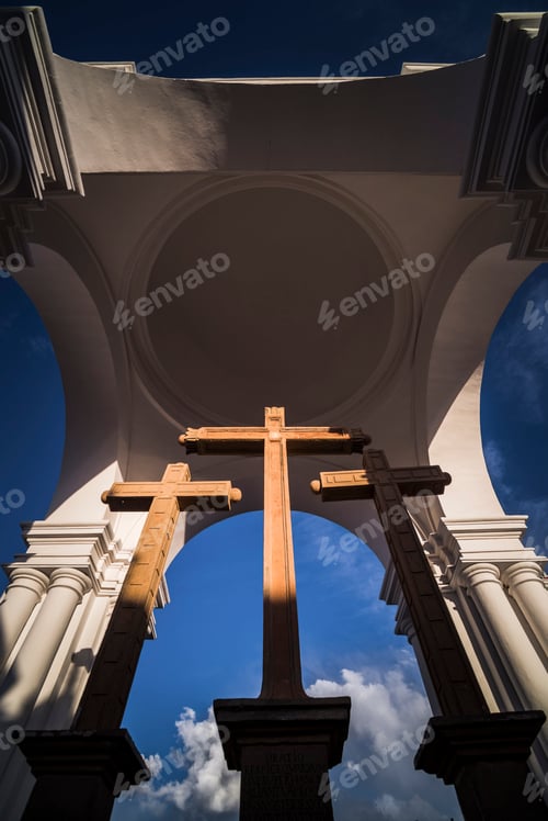 Preview: Sunset at Copacabana Cathedral (Basilica of Our Lady of Copacabana), Copacabana, Bolivia, South Amer