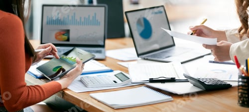 Preview: Businesswoman Consulting meeting working and brainstorming new business project finance investment.