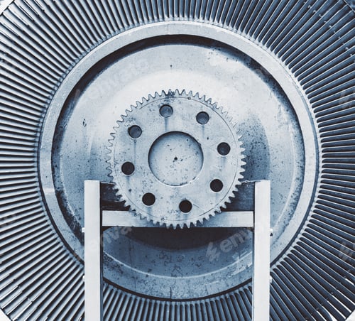 Preview: Old vintage rotor from an old power station.