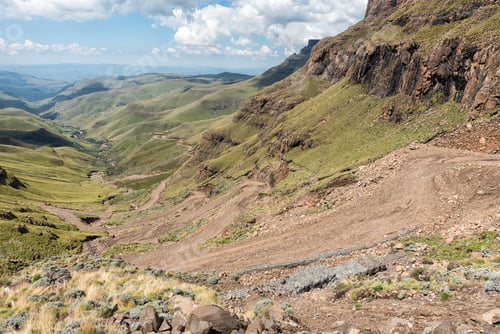 Preview: The hairpin bends in the Sani Pass