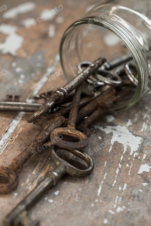 Preview: Old, ornate keys