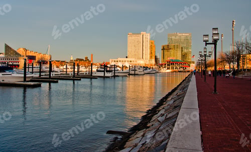 Preview: Along The Water At The Inner Harbor, Baltimore, Maryland