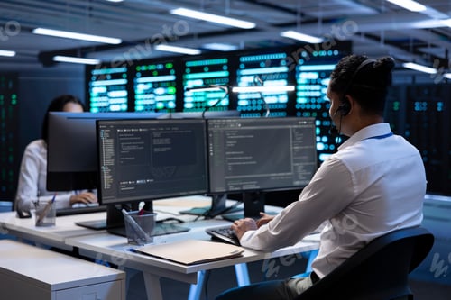 Preview: Data center specialist troubleshooting mainframes to ensure optimal performance