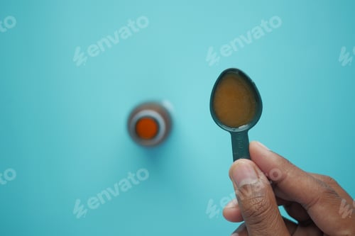Preview: cough syrup on a spoon