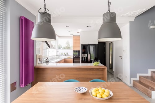 Preview: Fully-equipped modern kitchen interior