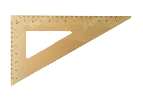 Preview: #2290 Brown ruler isolated on a transparent background