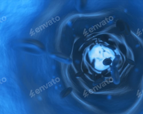 Preview: Blood Flowing Through Vein In Blue