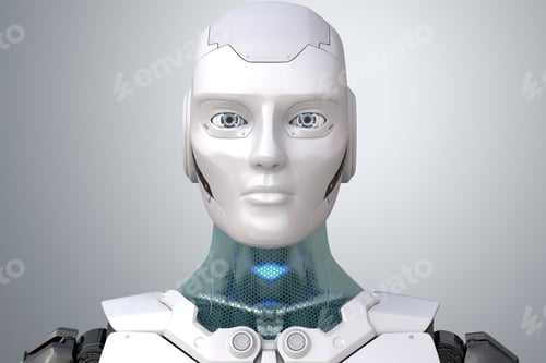 Preview: Robot's head in face