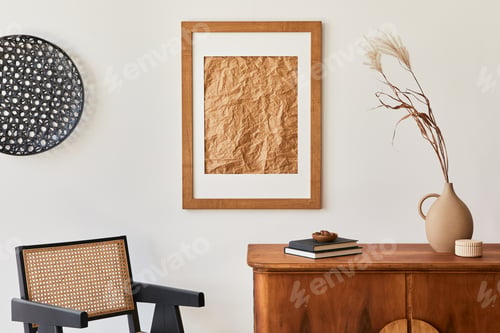 Preview: Minimalist composition of living room