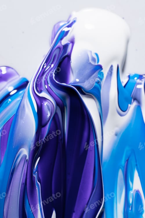 Preview: Smears of violet and blue paint