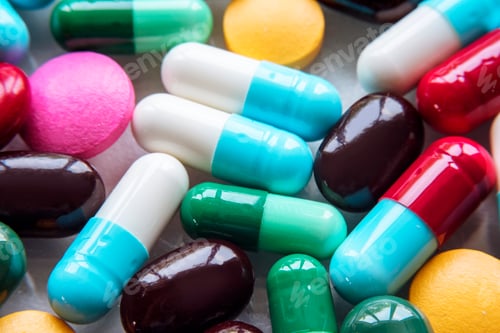 Vista previa: Colorful pills and drugs