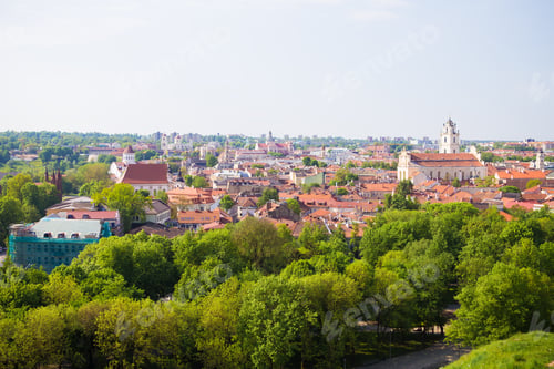 Preview: Top view of the old city. Vilnius, Lithuania.