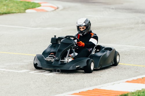 Preview: Woman driving go-cart