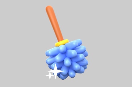 Preview: Cartoon dusting cleaning tool