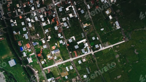 Preview: aerial view of city in mountains, Georgia