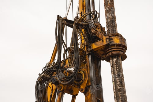 Preview: a crane with some wires attached to it's back