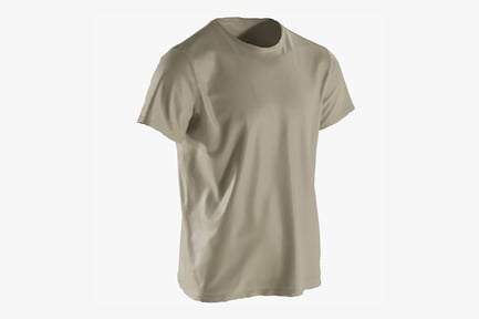 Preview: Men's Casual Crew Neck T-Shirt Raw Scan