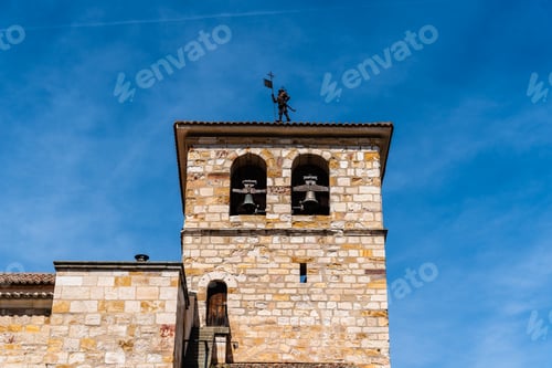Preview: Exterior view of the tower of the Church of San Juan de Puerta Nueva in Zamora