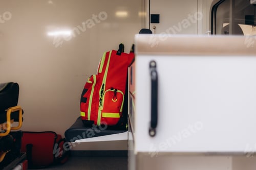 Preview: medical bag for a doctor in an ambulance