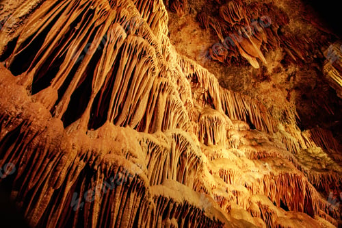 Preview: Low-angle shot of Clamouse cave(Grotte de Clamouse) in Saint-Jean-de-Fos, France