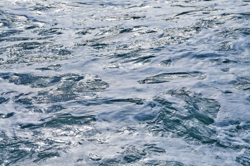 Preview: Dark foaming waves of stormy sea, background