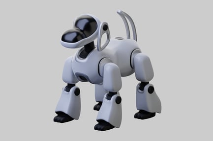 Preview: Robotic pet companion dog character