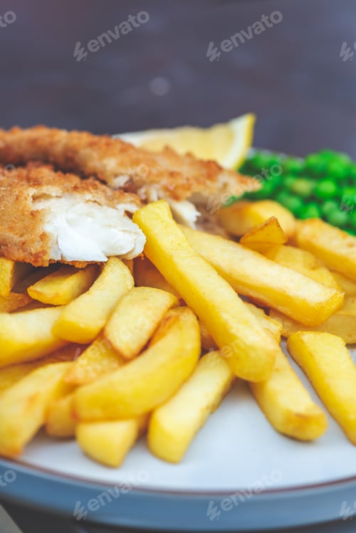 Preview: Fish and Chips with peas
