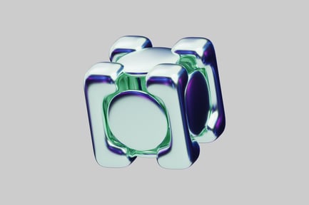 Preview: Iridescent abstract square