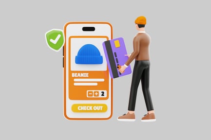 Preview: Online shop cartoon character