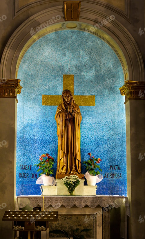 Preview: Madonna statue from Santuario del Santissimo Crocifisso di Boca
