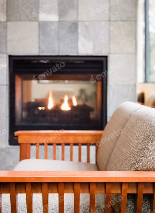 Preview: Reading Room With Fireplace