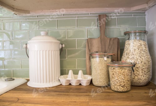 Preview: Organic, clean eating with minimalist modern rustic kitchen counter