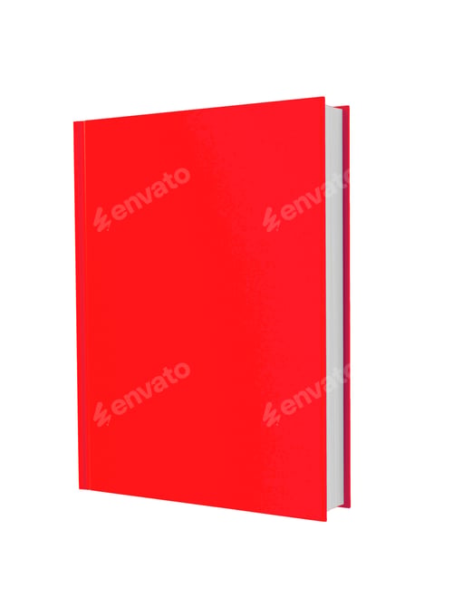 Preview: red book on a white background