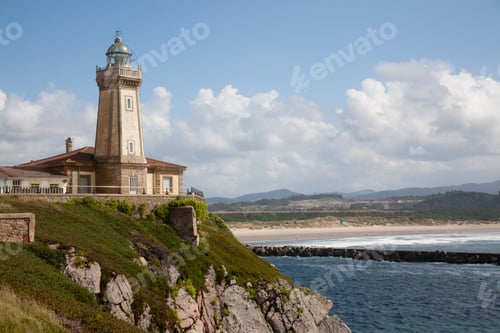 Preview: Aviles lighthouse view, Asturias, Spain