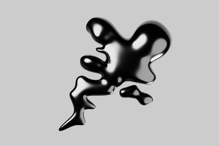 Preview: Abstract shape with reflective surface