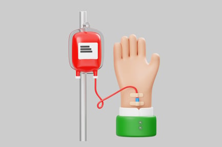 Preview: Blood donation infusion equipment