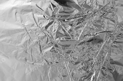 Preview: silver aluminium foil texture background crumpled