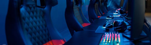 Preview: Photo of playing places for virtual entertainment in gaming club
